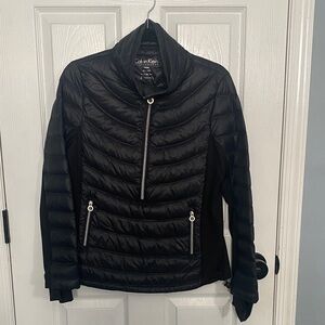 ⭐️4/$20⭐️ like new Calvin Klein Black Quilted Half‑Zip Packable Puffer Jacket